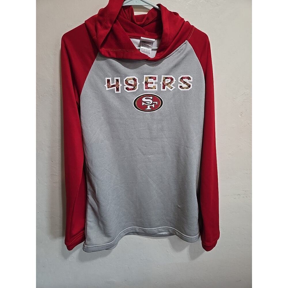 Sweatshirt San Francisco 49ers Boys Youth XXL Hoodie Hooded Football Red Gray
